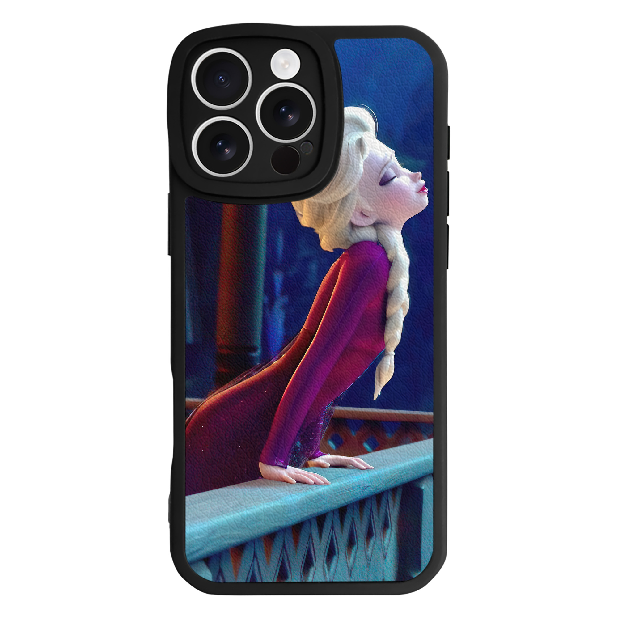 （画像用） アナと雪の女王 アンナ エルサ Frozen Anna Elsa 【iPhone 16シリーズ対応】シリコンスマホケース（レザー調） 材質：シリコン